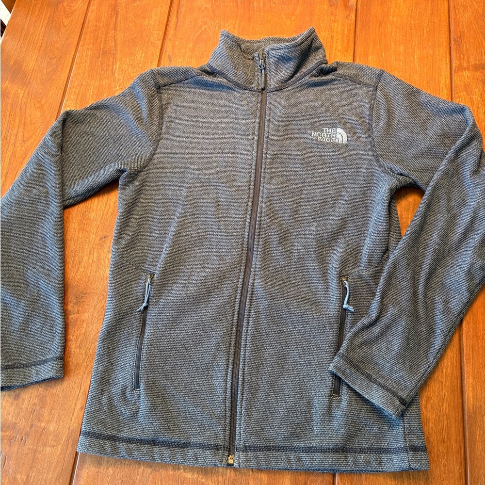 North Face zip up soft jacket size Small